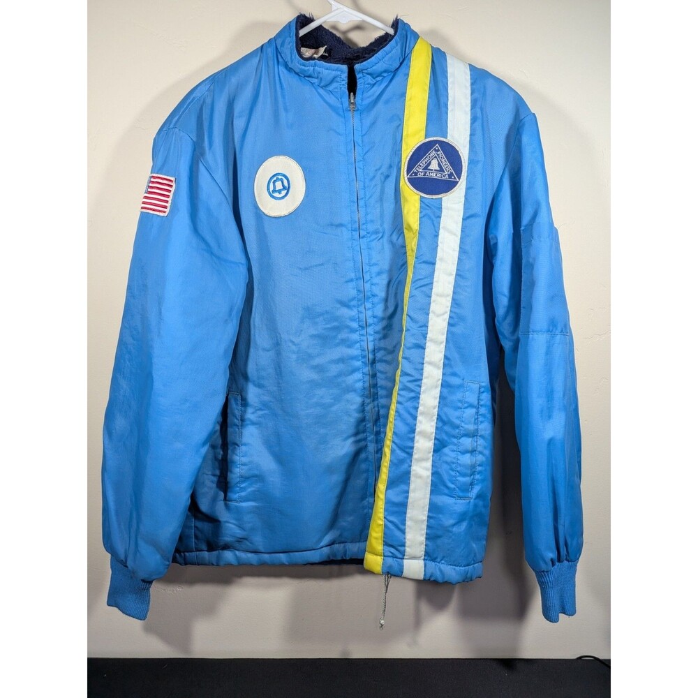 Vintage 70s Pacific Bell Jacket Fleece Telephone Pioneers of America BEST Offer